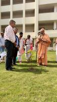 Planting a Rudraksha sapling in the courtyard arena of IIM Jammu (14th March 2026)